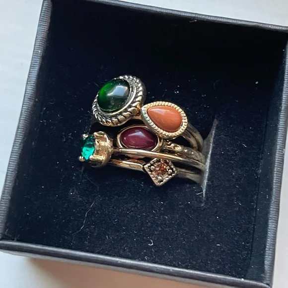 Set Of Five Stackable Rings - Picture 3 of 4